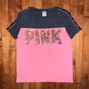 VS Pink Sequin Top